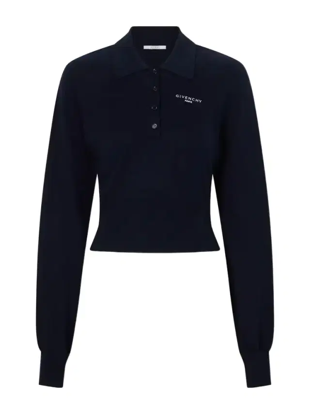 Givenchy Logo-embroidered Cotton And Silk-blend Polo Sweater