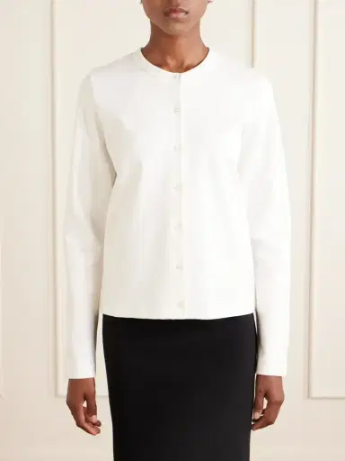 FLORE FLORE Poppy Organic Cotton-jersey Cardigan | Thumbnail 3 FLORE FLORE Poppy Organic Cotton-jersey Cardigan | Thumbnail 3
