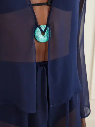 SARA CRISTINA Nerea Pearl-embellished Silk-chiffon Blouse | Thumbnail 5 SARA CRISTINA Nerea Pearl-embellished Silk-chiffon Blouse | Thumbnail 5