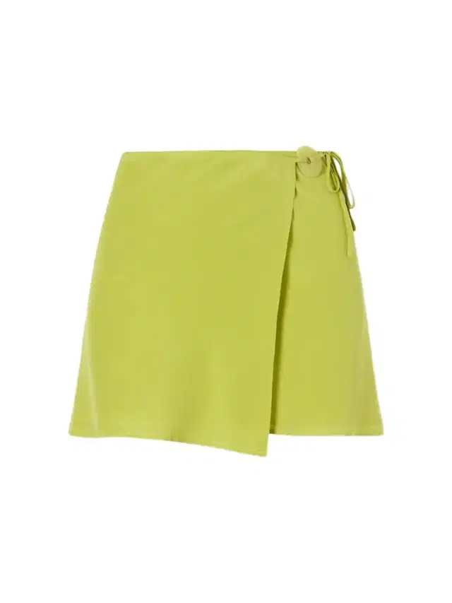 Jade-embellished Silk-crepe Wrap Mini Skirt Jade-embellished Silk-crepe Wrap Mini Skirt