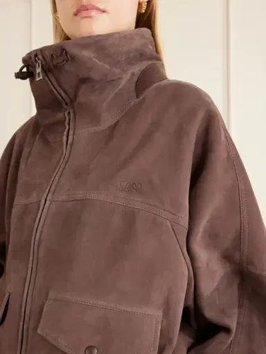 Loewe Logo-embroidered Paneled Suede Jacket | Thumbnail 5 Loewe Logo-embroidered Paneled Suede Jacket | Thumbnail 5