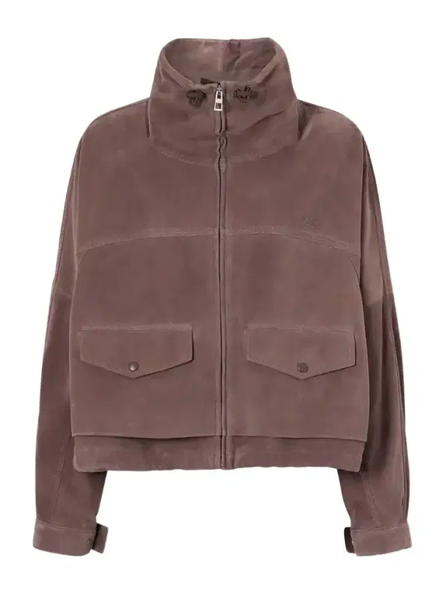 Logo-embroidered Paneled Suede Jacket
