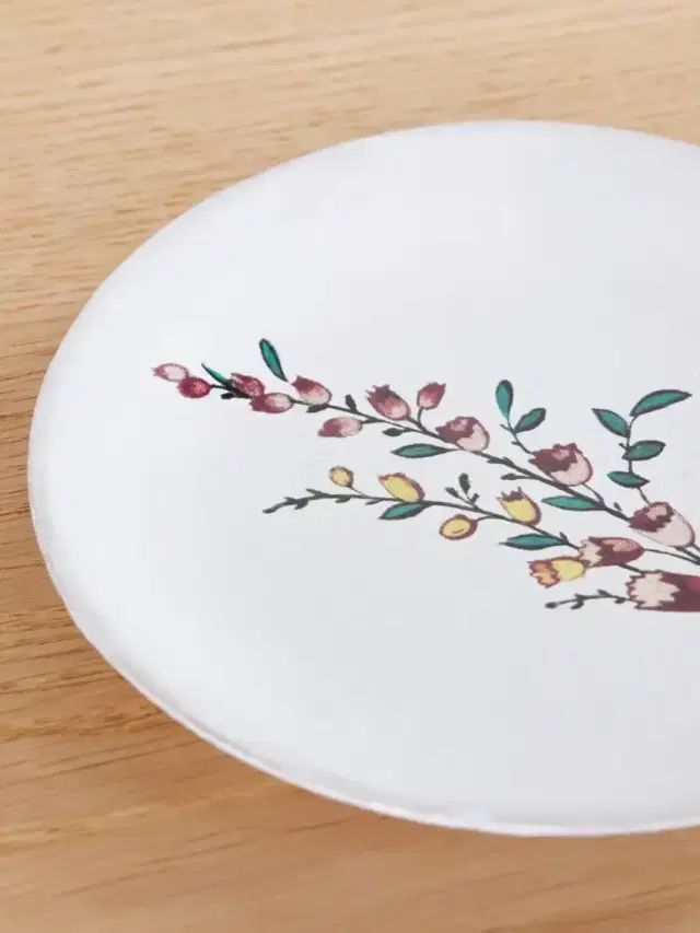Astier De Villatte Elliot's Blueberry Ceramic Plate