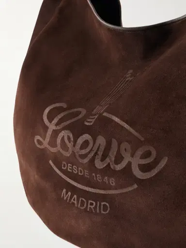 Loewe Logo-debossed Leather-trimmed Suede Tote | Thumbnail 5 Loewe Logo-debossed Leather-trimmed Suede Tote | Thumbnail 5