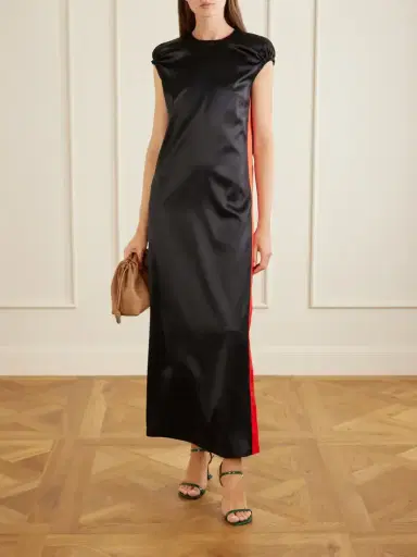Loewe Silk-blend Satin Midi Dress | Thumbnail 2 Loewe Silk-blend Satin Midi Dress | Thumbnail 2