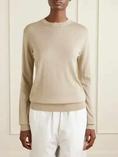 TOTEME Wool And Silk-blend Sweater | Thumbnail 3 TOTEME Wool And Silk-blend Sweater | Thumbnail 3
