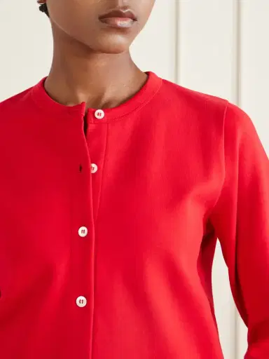 FLORE FLORE Poppy Organic Cotton-jersey Cardigan | Thumbnail 5 FLORE FLORE Poppy Organic Cotton-jersey Cardigan | Thumbnail 5