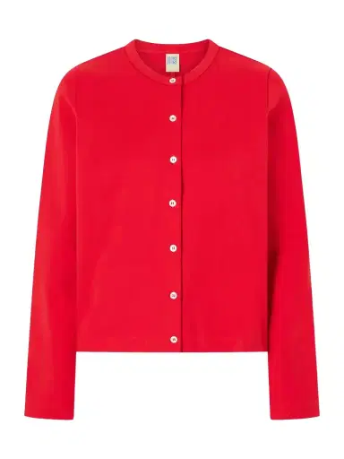 FLORE FLORE Poppy Organic Cotton-jersey Cardigan | Thumbnail 1 FLORE FLORE Poppy Organic Cotton-jersey Cardigan | Thumbnail 1
