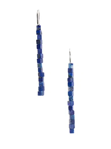 Le Sundial Inès Sterling Silver, Lapis Lazuli And Pearl Earrings | Thumbnail 1 Le Sundial Inès Sterling Silver, Lapis Lazuli And Pearl Earrings | Thumbnail 1