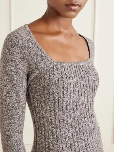 The Elder Statesman Marl Knitted Cashmere T-shirt | Thumbnail 5 The Elder Statesman Marl Knitted Cashmere T-shirt | Thumbnail 5
