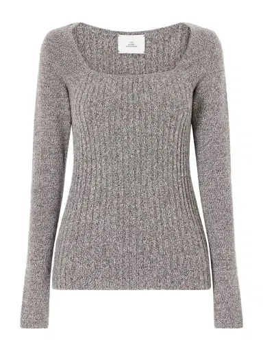 The Elder Statesman Marl Knitted Cashmere T-shirt | Thumbnail 1 The Elder Statesman Marl Knitted Cashmere T-shirt | Thumbnail 1
