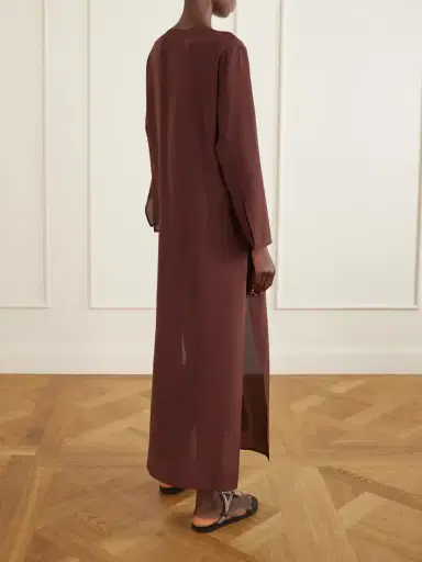 SARA CRISTINA Pearl-embellished Silk-chiffon Kaftan | Thumbnail 3 SARA CRISTINA Pearl-embellished Silk-chiffon Kaftan | Thumbnail 3
