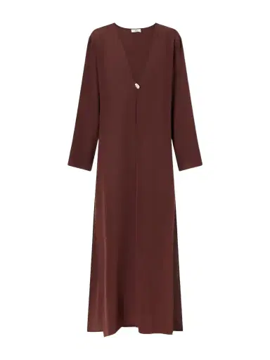 SARA CRISTINA Pearl-embellished Silk-chiffon Kaftan | Thumbnail 1 SARA CRISTINA Pearl-embellished Silk-chiffon Kaftan | Thumbnail 1