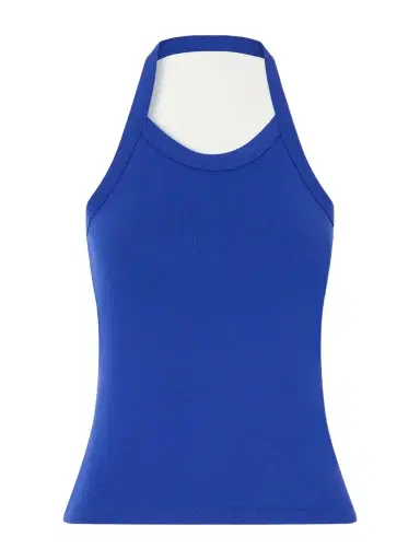 FLORE FLORE Angie Halterneck Organic Cotton-jersey Tank | Thumbnail 1 FLORE FLORE Angie Halterneck Organic Cotton-jersey Tank | Thumbnail 1