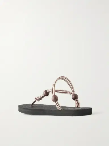Loeffler Randall Mika Bead-embellished Cord Sandals | Thumbnail 3 Loeffler Randall Mika Bead-embellished Cord Sandals | Thumbnail 3