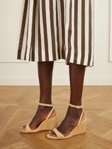Loeffler Randall Gavi 40 Raffia Wedge Sandals | Thumbnail 2 Loeffler Randall Gavi 40 Raffia Wedge Sandals | Thumbnail 2