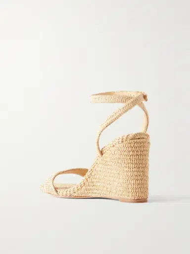 Loeffler Randall Gavi 40 Raffia Wedge Sandals | Thumbnail 3 Loeffler Randall Gavi 40 Raffia Wedge Sandals | Thumbnail 3