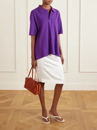 FLORE FLORE Julie Organic Cotton-piqué Polo Shirt | Thumbnail 2 FLORE FLORE Julie Organic Cotton-piqué Polo Shirt | Thumbnail 2