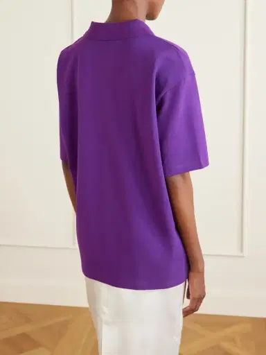 FLORE FLORE Julie Organic Cotton-piqué Polo Shirt | Thumbnail 3 FLORE FLORE Julie Organic Cotton-piqué Polo Shirt | Thumbnail 3