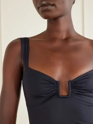 Away That Day Cannes Embellished Gathered Swimsuit | Thumbnail 4