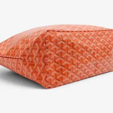 goyard Goyard Saint Louis PM Orange Coated Canvas Tote Bag by The Solist | Thumbnail 4