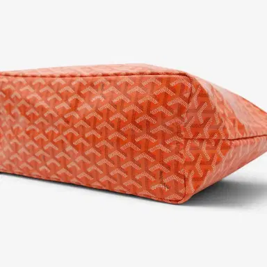 goyard Goyard Saint Louis PM Orange Coated Canvas Tote Bag by The Solist | Thumbnail 5