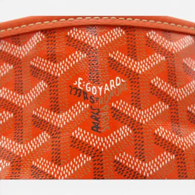 goyard Goyard Saint Louis PM Orange Coated Canvas Tote Bag by The Solist | Thumbnail 9
