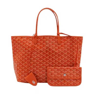 goyard Goyard Saint Louis PM Orange Coated Canvas Tote Bag by The Solist | Thumbnail 1