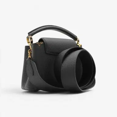 Louis Vuitton Louis Vuitton Capucines Mini Black Leather Handbag by The Solist | Thumbnail 2