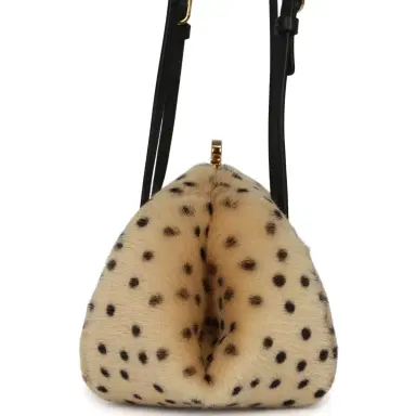 Chanel Chanel Cheetah Print Clutch with Leather Straps Light Beige Calf Hair, Black Leather Gold Hardware | Thumbnail 3 Chanel Chanel Cheetah Print Clutch with Leather Straps Light Beige Calf Hair, Black Leather Gold Hardware | Thumbnail 3