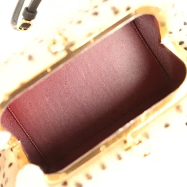 Chanel Chanel Cheetah Print Clutch with Leather Straps Light Beige Calf Hair, Black Leather Gold Hardware | Thumbnail 8 Chanel Chanel Cheetah Print Clutch with Leather Straps Light Beige Calf Hair, Black Leather Gold Hardware | Thumbnail 8