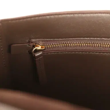 Chanel Chanel Maxi "Souplissimo" Small Flap Bag Dark Brown Suede Gold Hardware | Thumbnail 9