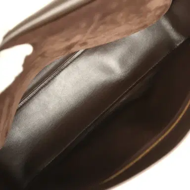 Chanel Chanel Maxi "Souplissimo" Small Flap Bag Dark Brown Suede Gold Hardware | Thumbnail 10