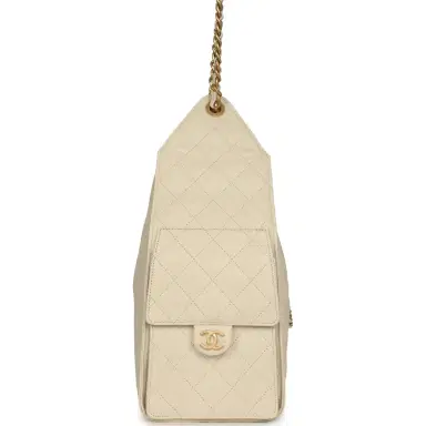 Chanel Chanel Medium 25 Hobo Bag Light Beige Caviar Antique Gold Hardware | Thumbnail 3 Chanel Chanel Medium 25 Hobo Bag Light Beige Caviar Antique Gold Hardware | Thumbnail 3