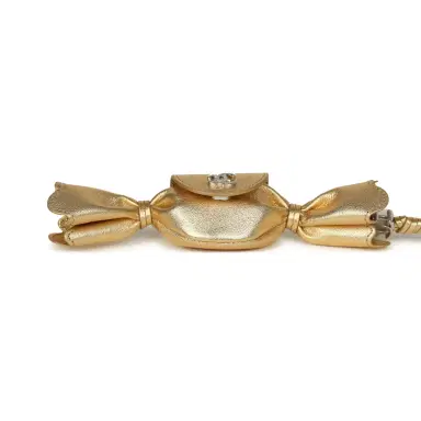 Chanel Chanel Mini Candy Bag Charm Light Gold Metallic Lambskin Silver Hardware | Thumbnail 4 Chanel Chanel Mini Candy Bag Charm Light Gold Metallic Lambskin Silver Hardware | Thumbnail 4