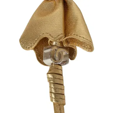 Chanel Chanel Mini Candy Bag Charm Light Gold Metallic Lambskin Silver Hardware | Thumbnail 7 Chanel Chanel Mini Candy Bag Charm Light Gold Metallic Lambskin Silver Hardware | Thumbnail 7