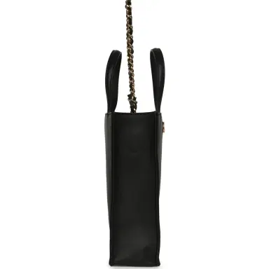 Chanel Chanel Mini Shopping Bag with Chain Black Calfskin Gold Hardware | Thumbnail 3 Chanel Chanel Mini Shopping Bag with Chain Black Calfskin Gold Hardware | Thumbnail 3