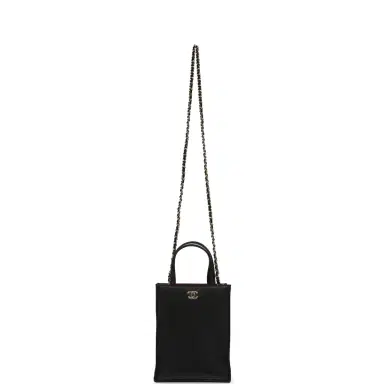 Chanel Chanel Mini Shopping Bag with Chain Black Calfskin Gold Hardware | Thumbnail 6 Chanel Chanel Mini Shopping Bag with Chain Black Calfskin Gold Hardware | Thumbnail 6