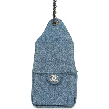 Chanel Chanel Small 25 Hobo Bag Blue Washed Denim Light Gold Hardware | Thumbnail 3 Chanel Chanel Small 25 Hobo Bag Blue Washed Denim Light Gold Hardware | Thumbnail 3