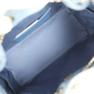 Chanel Chanel Small 25 Hobo Bag Blue Washed Denim Light Gold Hardware | Thumbnail 8 Chanel Chanel Small 25 Hobo Bag Blue Washed Denim Light Gold Hardware | Thumbnail 8