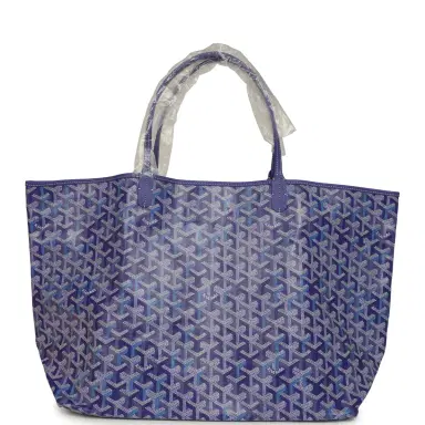 goyard Goyard Goyardine Blueberry Purple Saint Louis GM Tote Palladium Hardware | Thumbnail 4 goyard Goyard Goyardine Blueberry Purple Saint Louis GM Tote Palladium Hardware | Thumbnail 4