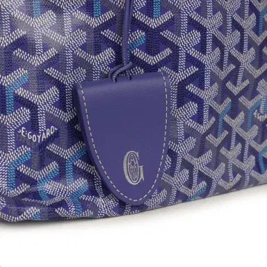 goyard Goyard Goyardine Blueberry Purple Saint Louis GM Tote Palladium Hardware | Thumbnail 7 goyard Goyard Goyardine Blueberry Purple Saint Louis GM Tote Palladium Hardware | Thumbnail 7