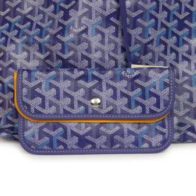 goyard Goyard Goyardine Blueberry Purple Saint Louis GM Tote Palladium Hardware | Thumbnail 8 goyard Goyard Goyardine Blueberry Purple Saint Louis GM Tote Palladium Hardware | Thumbnail 8