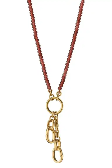 MONICA RICH KOSANN "Design Your Own” Garnet Charm Chain Necklace | Thumbnail 1