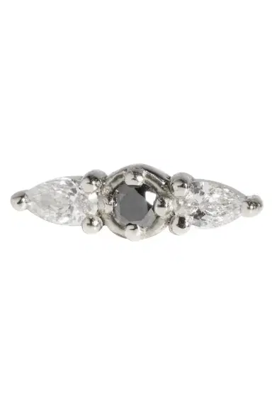 STEPHANIE ANDERS XO Black & White Diamond Stud | Thumbnail 3 STEPHANIE ANDERS XO Black & White Diamond Stud | Thumbnail 3