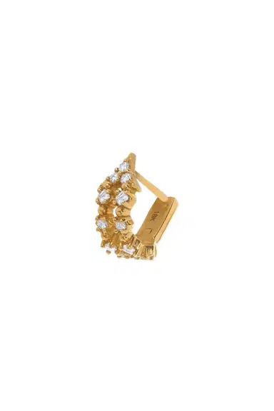 STEPHANIE ANDERS XO Diamond Huggie Earring | Thumbnail 2