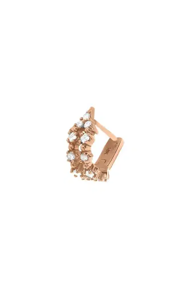 STEPHANIE ANDERS XO Diamond Huggie Earring | Thumbnail 3
