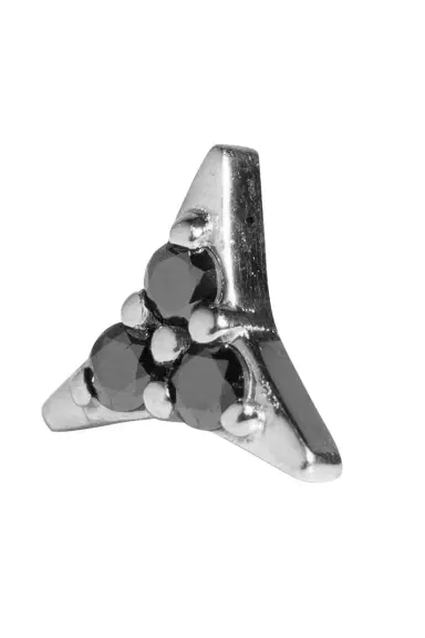 STEPHANIE ANDERS XO Black Diamond Stud | Thumbnail 3