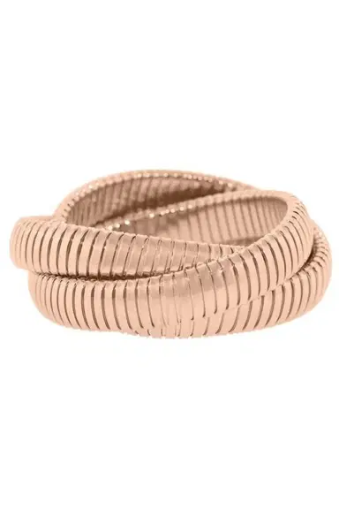 SIDNEY GARBER 12MM Rose Gold Three Band Rolling Bracelets | Thumbnail 1 SIDNEY GARBER 12MM Rose Gold Three Band Rolling Bracelets | Thumbnail 1