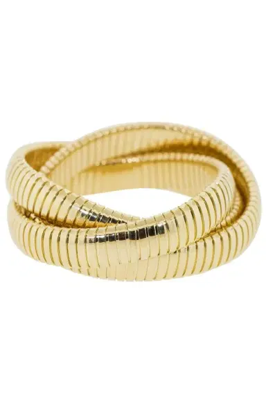 SIDNEY GARBER 12MM Yellow Gold Three Band Rolling Bracelets | Thumbnail 1 SIDNEY GARBER 12MM Yellow Gold Three Band Rolling Bracelets | Thumbnail 1